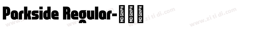 Parkside Regular字体转换